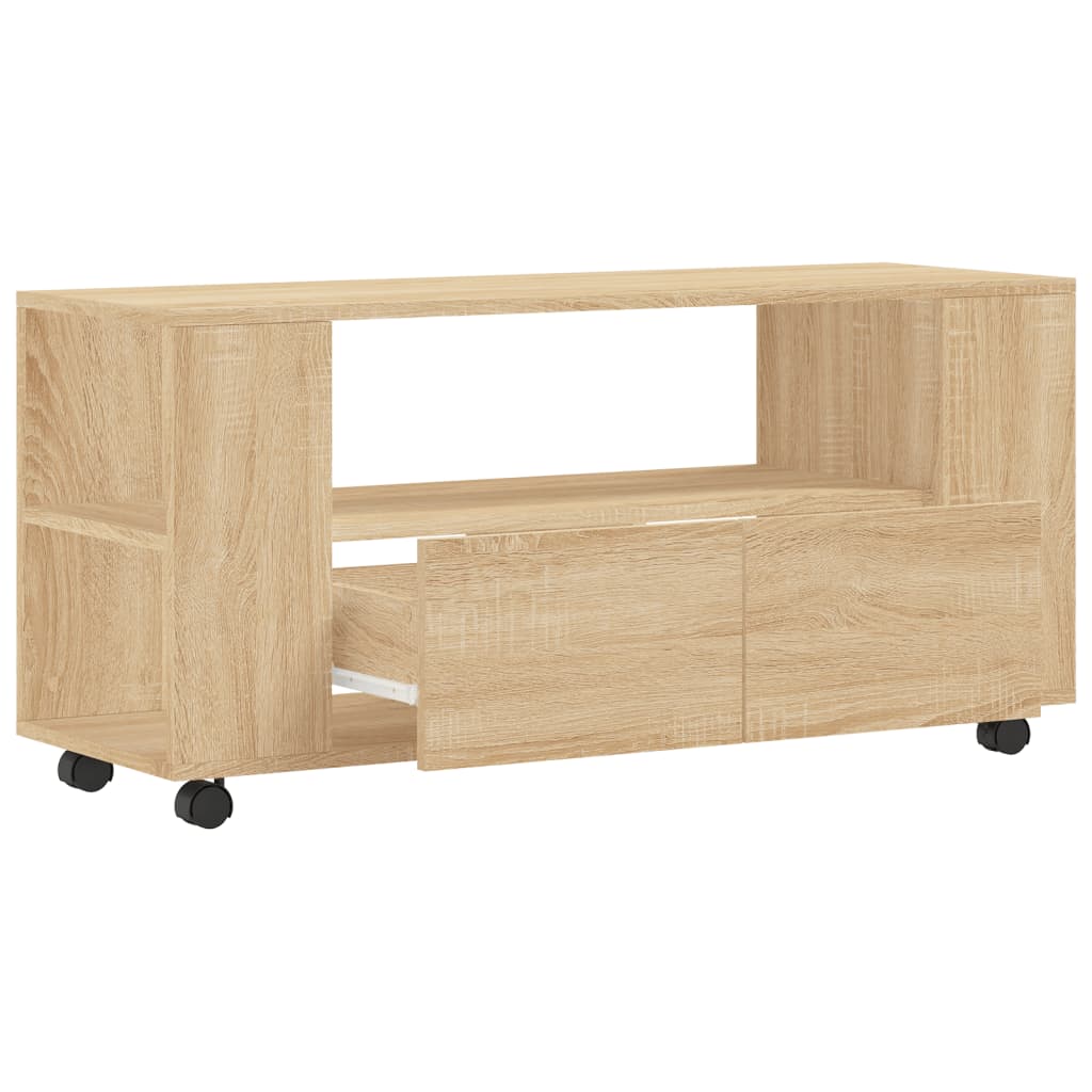 Meubles TV chêne sonoma 102x34,5x43 cm bois d'ingénierie