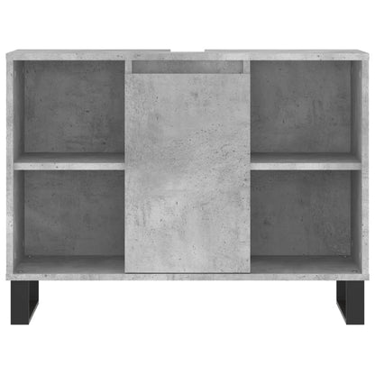 Ensemble de meubles de salle de bain 3 pcs gris béton