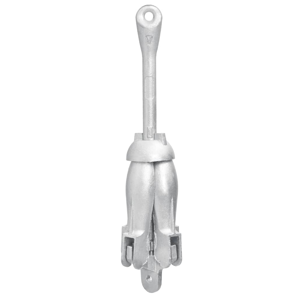 Silver folding anchor 2.5 kg malleable iron