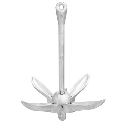 Silver folding anchor 3.2 kg malleable iron