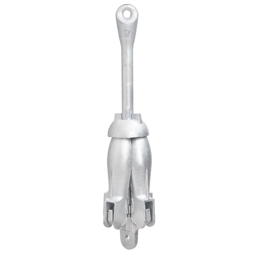 Ancre pliable avec corde argenté 2,5 kg fer malléable