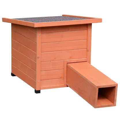 @pet Maison hérisson XL 53x65x52cm bois marron