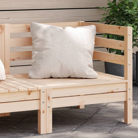 Solid pine wood garden corner sofa