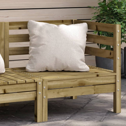 Garden corner sofa in impregnated pine wood