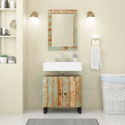 Ensemble de meubles de salle de bain 2 pcs bois massif récupéré