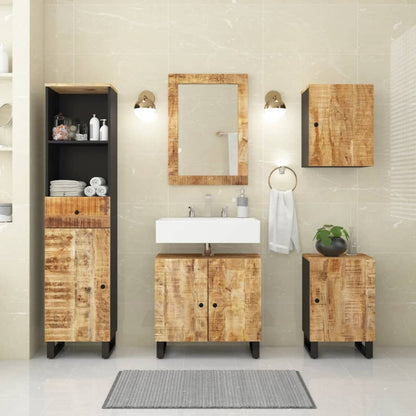 Ensemble de meubles de salle de bain 5 pcs bois manguier massif