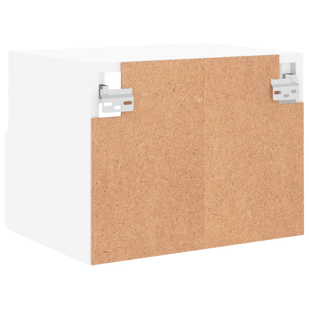 Muebles TV de pared 2 piezas madera contrachapada blanco 40x30x30 cm