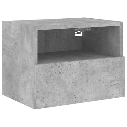 Wall mounted TV cabinets 2 pcs concrete grey 40x30x30cm engineered wood