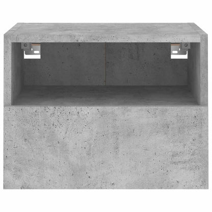 Wall mounted TV cabinets 2 pcs concrete grey 40x30x30cm engineered wood