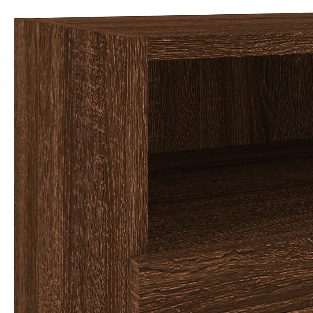 Wall mounted TV cabinets 2 pcs oak brown 40x30x30cm engineered wood