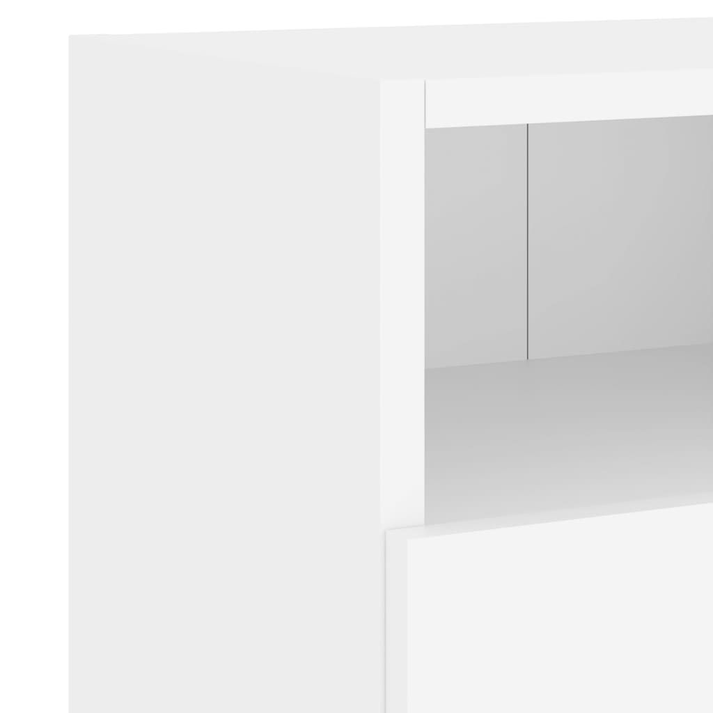 Meubles TV muraux 2 pcs blanc 60x30x30 cm bois d'ingénierie