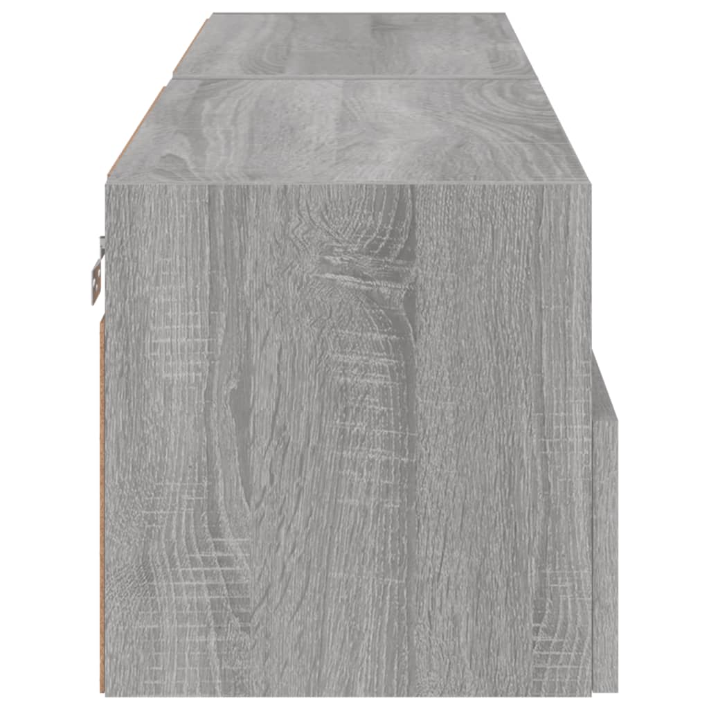 Meubles TV muraux 2pcs sonoma gris 60x30x30cm bois d'ingénierie