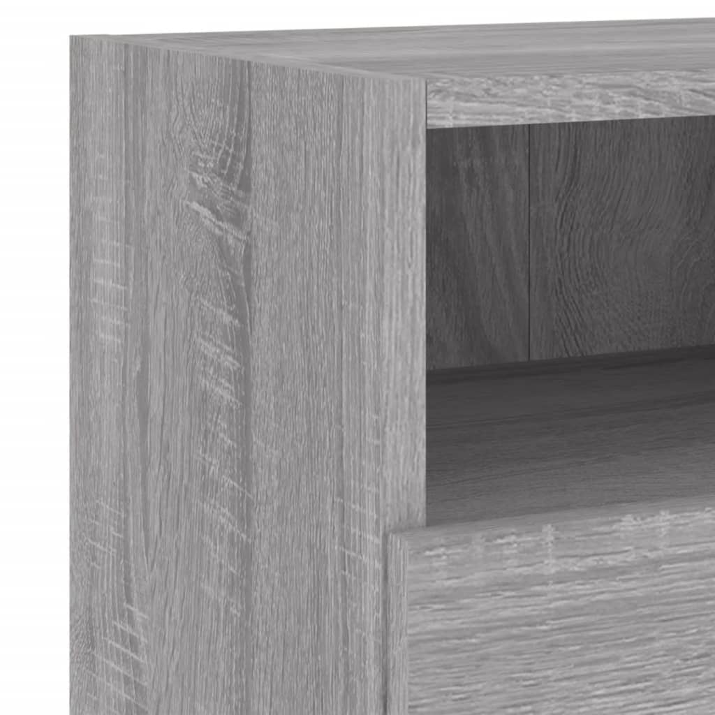 Meubles TV muraux 2pcs sonoma gris 60x30x30cm bois d'ingénierie