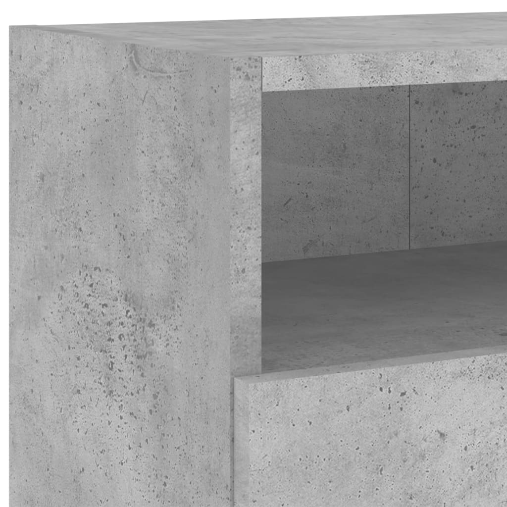 Meubles TV muraux 2pcs gris béton 100x30x30cm bois d'ingénierie