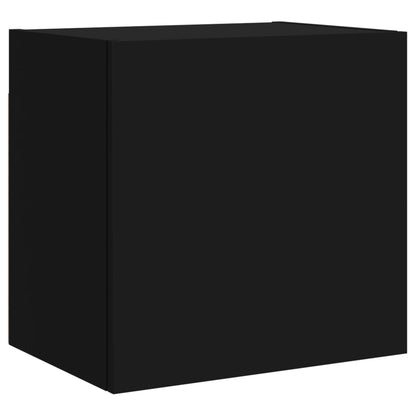 Wall mounted TV cabinets 2 pcs black 40.5x30x40 cm engineered wood