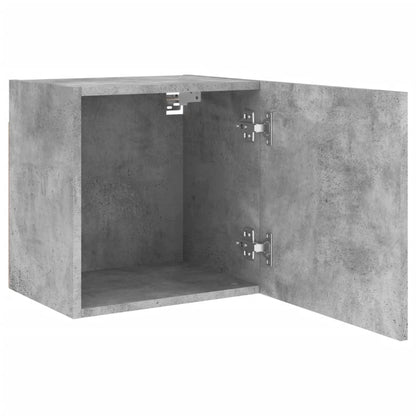 Wall mounted TV cabinets 2 pcs concrete grey 40.5x30x40cm engineered wood