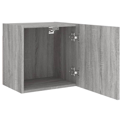 Muebles TV de pared 2uds sonoma gris 40,5x30x40cm madera contrachapada