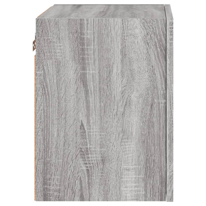 Muebles TV de pared 2uds sonoma gris 40,5x30x40cm madera contrachapada