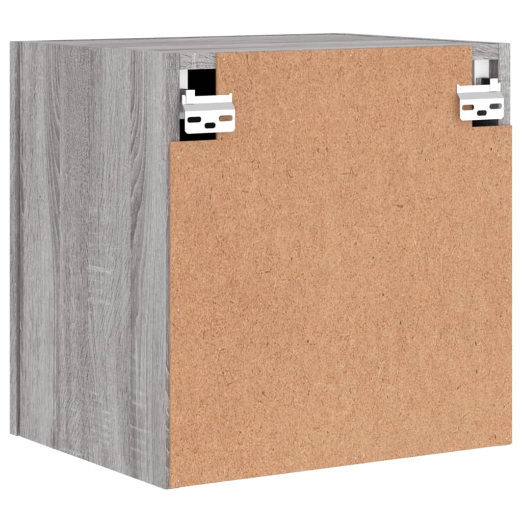 Muebles TV de pared 2uds sonoma gris 40,5x30x40cm madera contrachapada