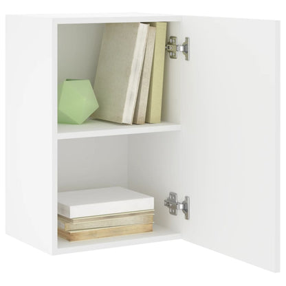 Meubles TV muraux 2 pcs blanc 40,5x30x60 cm bois d'ingénierie