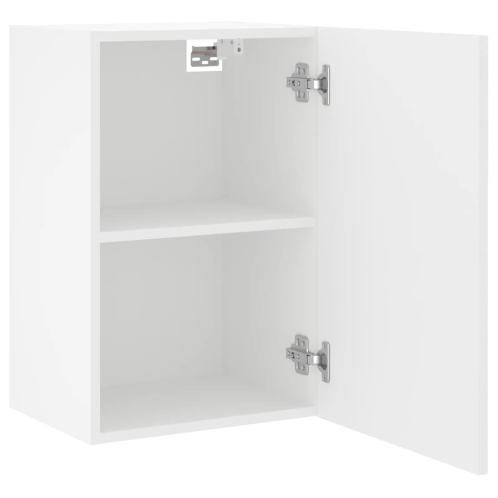 Meubles TV muraux 2 pcs blanc 40,5x30x60 cm bois d'ingénierie