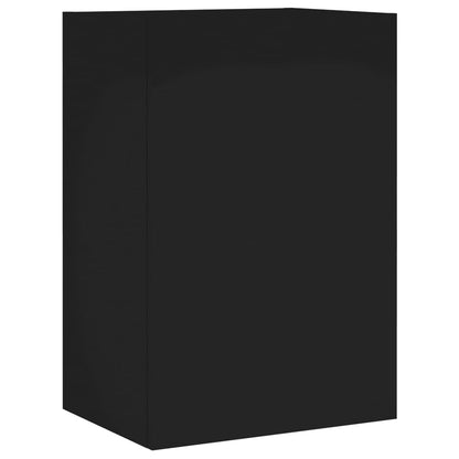 Meubles TV muraux 2 pcs noir 40,5x30x60 cm bois d'ingénierie