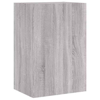 Meubles TV muraux 2pcs sonoma gris 40,5x30x60cm bois ingénierie