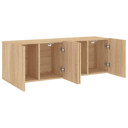 Meubles TV muraux 2 pcs chêne sonoma 60x30x41 cm