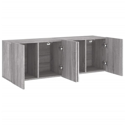 Meubles TV muraux 2 pcs sonoma gris 60x30x41 cm