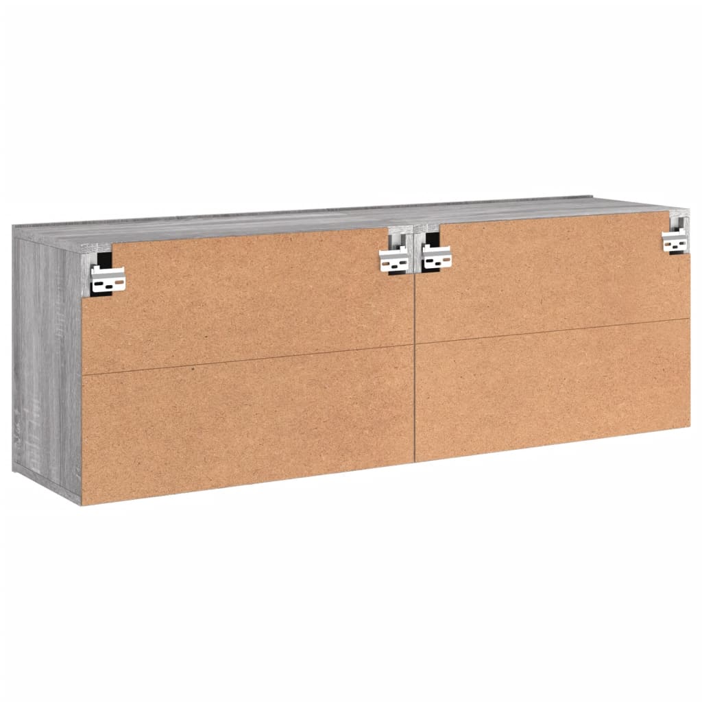 Meubles TV muraux 2 pcs sonoma gris 60x30x41 cm