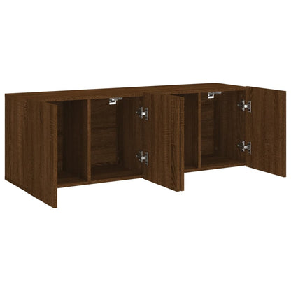 Meubles TV muraux 2 pcs chêne marron 60x30x41 cm