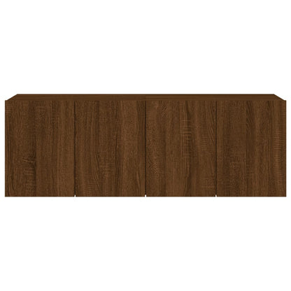 Meubles TV muraux 2 pcs chêne marron 60x30x41 cm