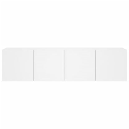 Meubles TV muraux 2 pcs blanc 80x30x41 cm