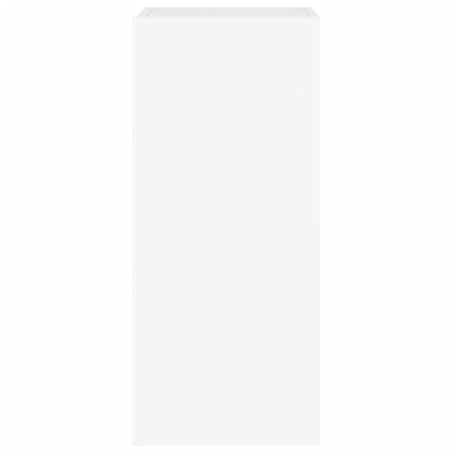 Meubles TV muraux avec lumières LED 2 pcs blanc 30,5x35x70 cm