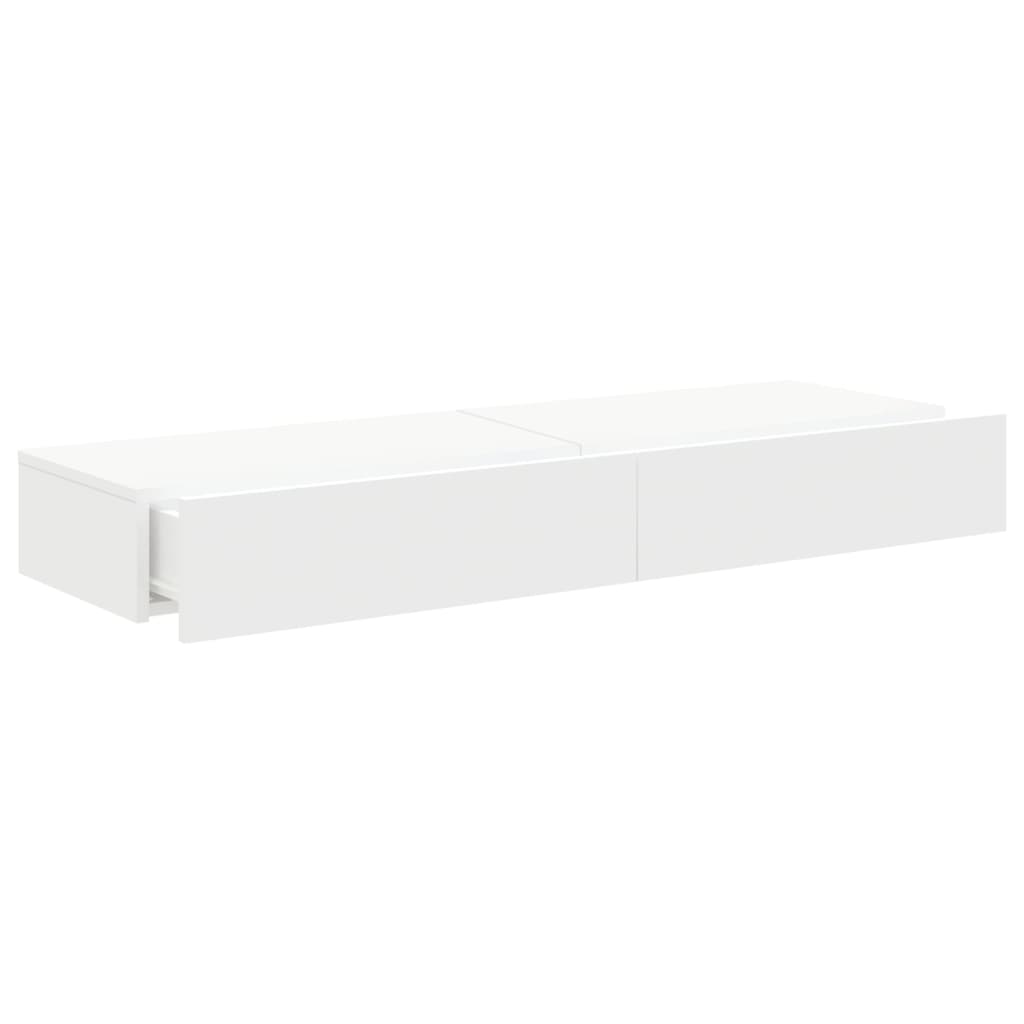 TV cabinets with LED lighting 2 pcs white 60x35x15.5 cm