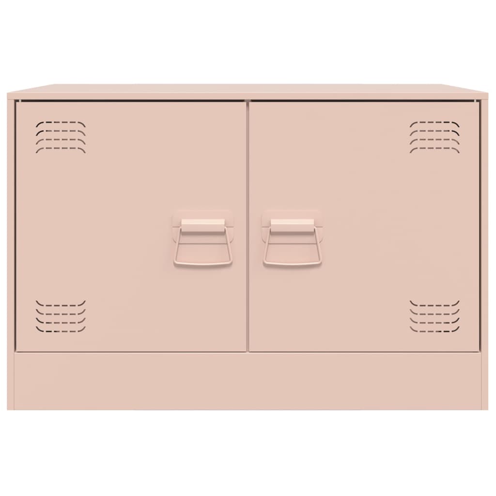 Meubles TV 2 pcs rose 67x39x44 cm acier