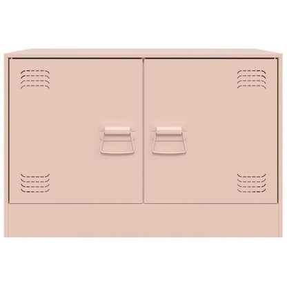 Meubles TV 2 pcs rose 67x39x44 cm acier