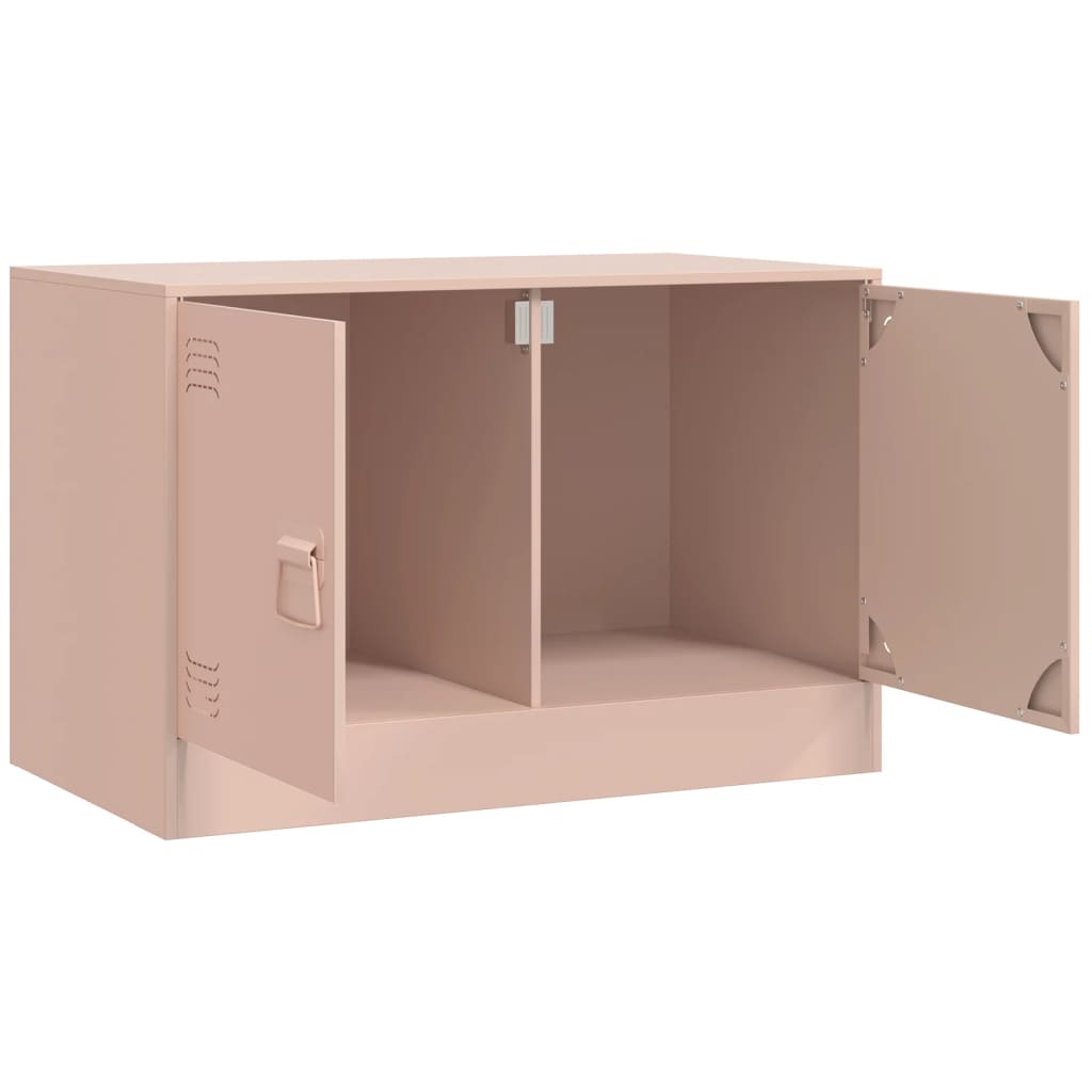 Meubles TV 2 pcs rose 67x39x44 cm acier