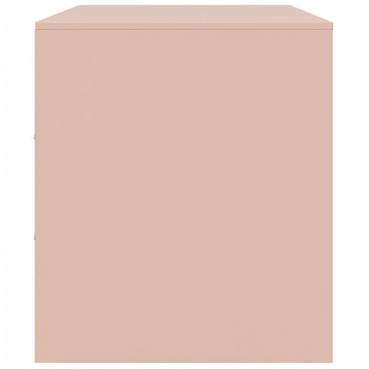 Meubles TV 2 pcs rose 67x39x44 cm acier