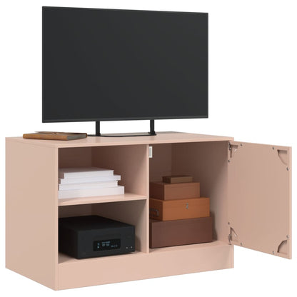 Meubles TV 2 pcs rose 67x39x44 cm acier