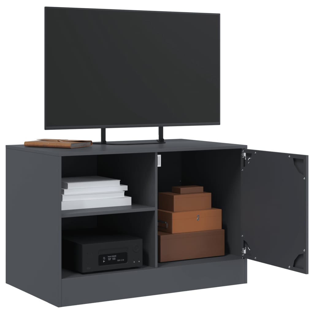 Meubles TV 2 pcs anthracite 67x39x44 cm acier