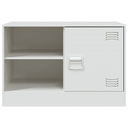 Meubles TV 2 pcs blanc 67x39x44 cm acier