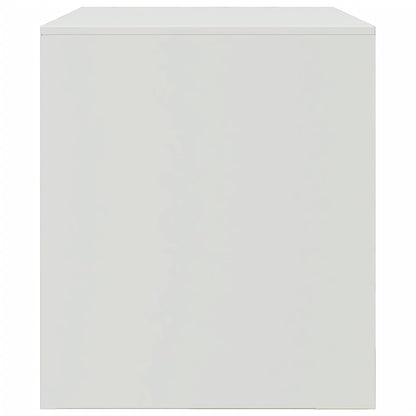 Meubles TV 2 pcs blanc 67x39x44 cm acier