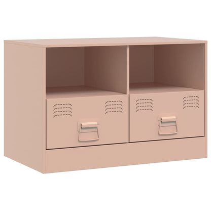 Meubles TV 2 pcs rose 67x39x44 cm acier