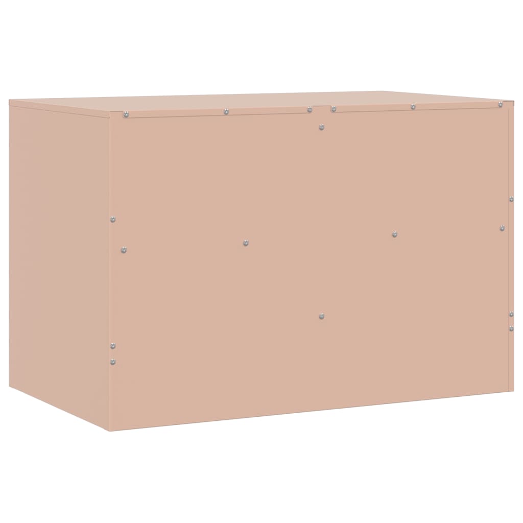 Meubles TV 2 pcs rose 67x39x44 cm acier