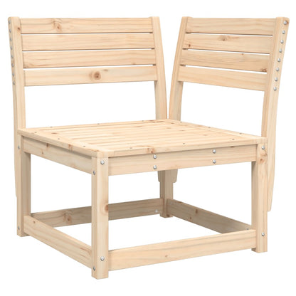 Canapé d'angle de jardin et coussins 73x73x78cm bois pin massif