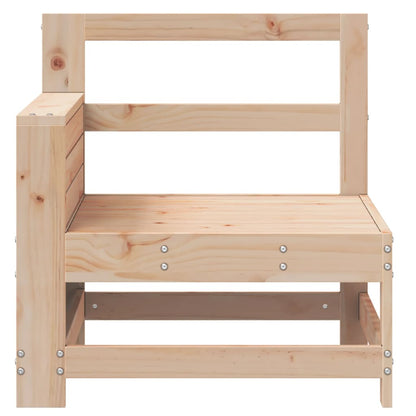 Canapé de jardin accoudoir avec table d'appoint bois massif pin