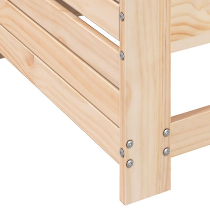 Canapé de jardin accoudoir avec table d'appoint bois massif pin