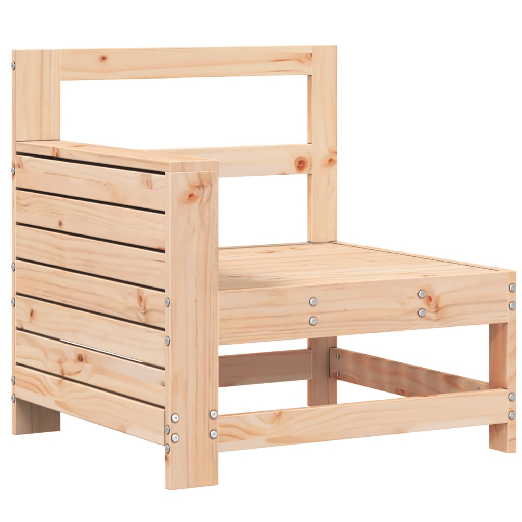 Canapé de jardin accoudoir 69x62x70,5 cm bois massif de pin