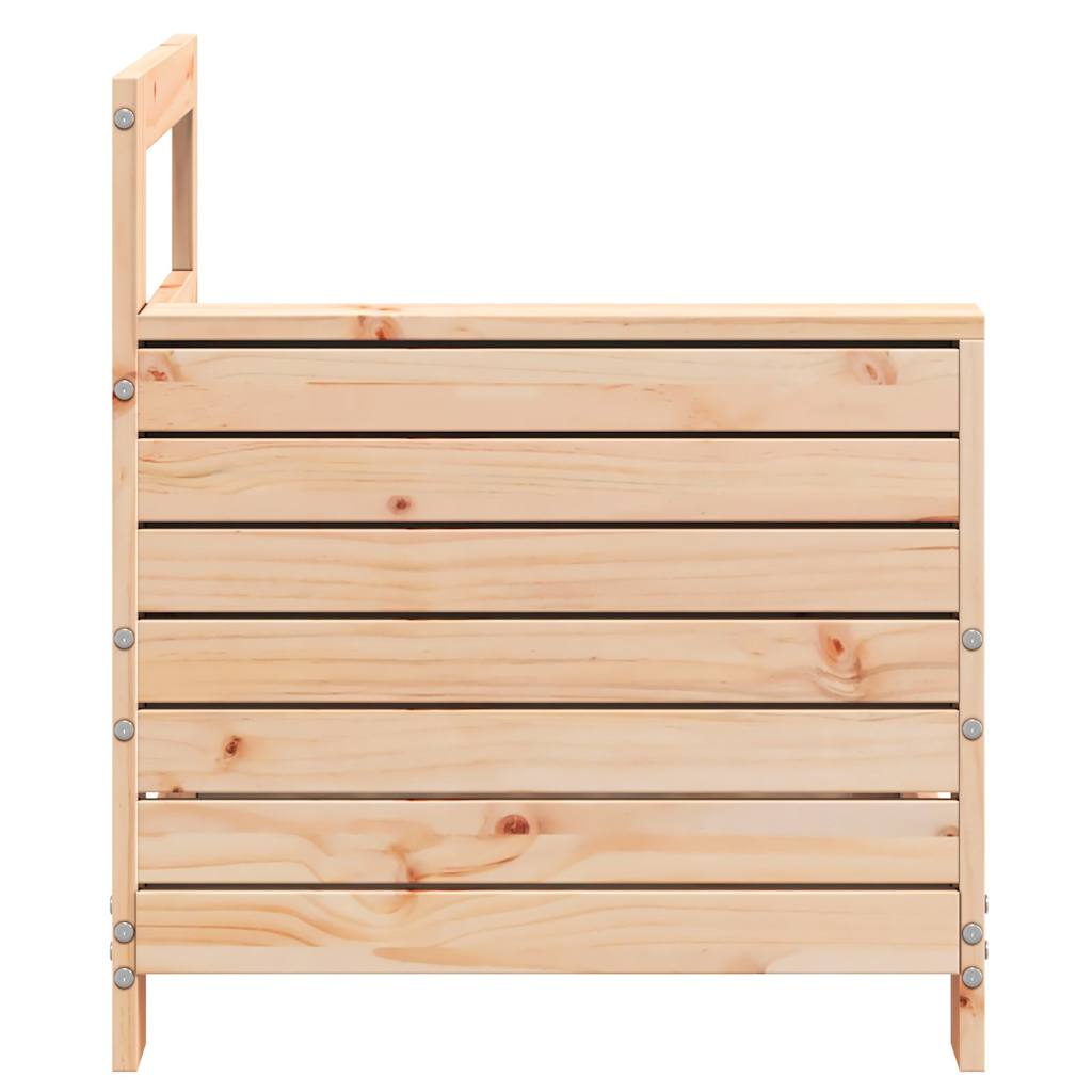 Canapé de jardin accoudoir 69x62x70,5 cm bois massif de pin